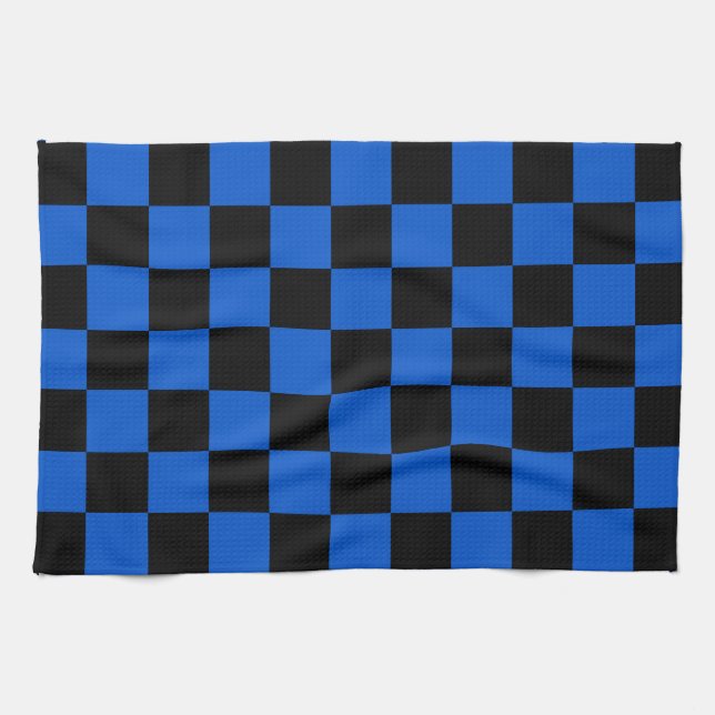 Black and blue - Italian football club - Inter Kitchen Towel (Horizontal)