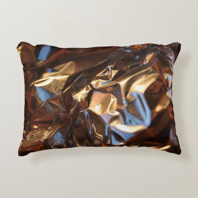 Black and blue leather jacket accent pillow (Front)