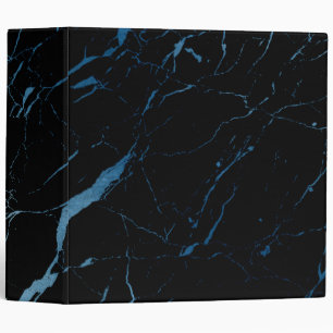 Black and Blue Marble Designer Binder