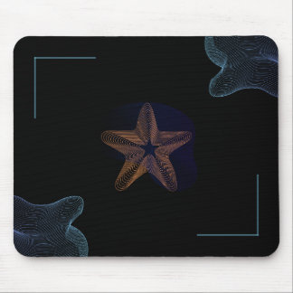 Black and Blue Modern holographic  Mouse Pad