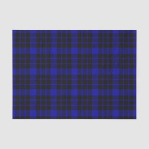 Black and Blue Plaid Tissue Paper