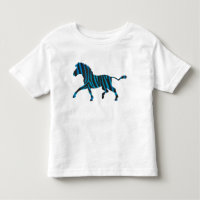 Black and Blue Silhouette Zebra