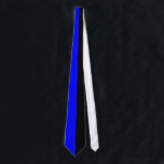 Black and Blue Split Colour Tie<br><div class="desc">This product features a simple split colour design in a classic black and blue colour scheme.</div>