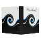 Black and Blue Swirls Binder