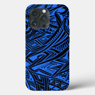 Black And Blue Tribal Abstract  iPhone 13 Pro Case