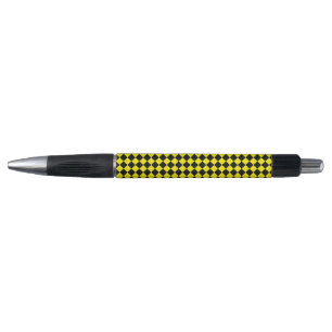 Black and Bright Yellow Chevron Pattern Classic Pen