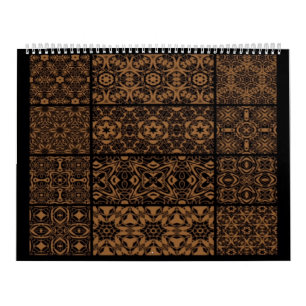 Black and Bronze Calendar