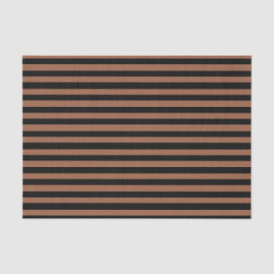Black and Brown Stripes Tissue Paper