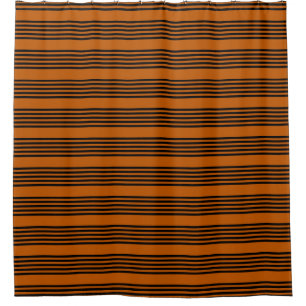 Black and burnt orange five stripe pattern