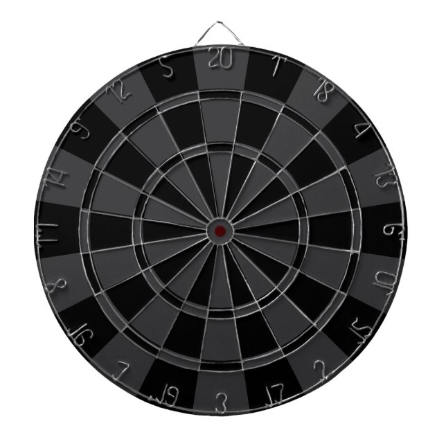 Black And Charcoal Grey Dartboard (Front)