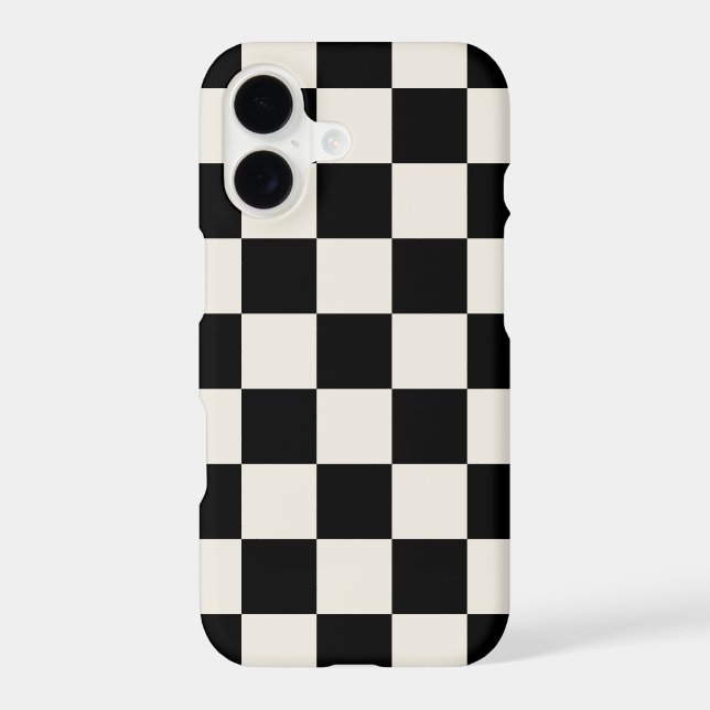 Black and Cream Retro Check (Verso)
