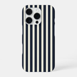 Black and Cream Striped Phone Case
