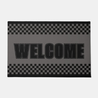 Black And Dark Grey Doormat