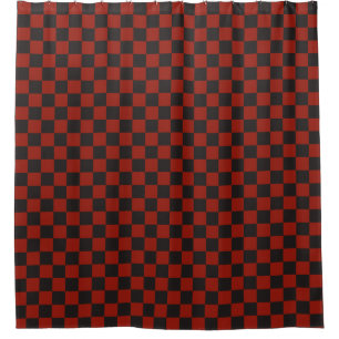 Black and Deep red chequerboard pattern