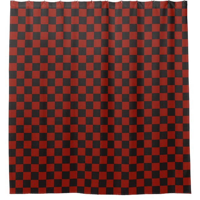 Black and Deep red chequerboard pattern (Front)