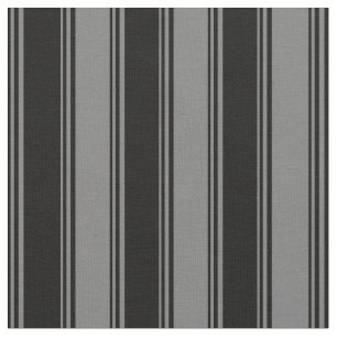 Black and Dim Grey Coloured Lines Pattern Fabric