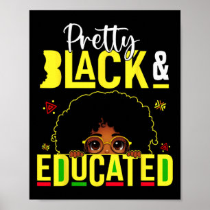 Black And Educated African American Black History Poster