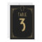 Black And Gold 1920s Art Deco Wedding Table Number