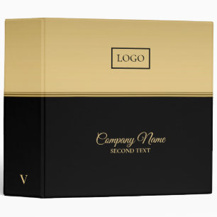 Black And Gold 3 Ring Binder