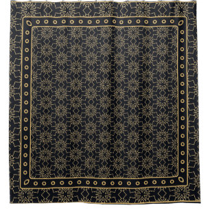 Black and gold abstract graphic pattern. Geometric