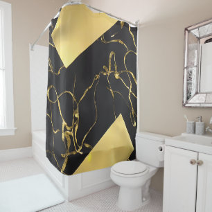 Black and Gold Abstract Pattern