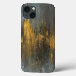 Black and Gold Abstract Print Danhui Nai iPhone 13 Case