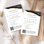 Black and Gold Agate Bar Mitzvah Vertical RSVP Card<br><div class="desc">This beautiful reply card features black  and gold agate and your customized text in a vertical format.  Use the Design Tool to change the fonts or layout.</div>