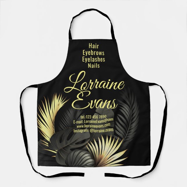 Black and Gold. Apron (Front)
