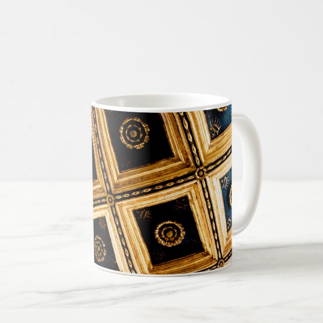 Black and Gold Architecture  Coffee Mug (Front Right)