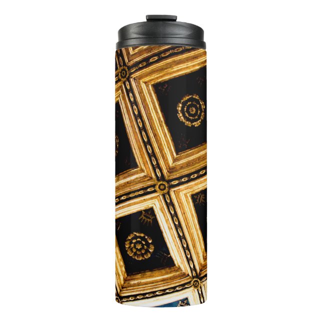 Black and Gold Architecture  Thermal Tumbler (Front)
