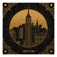 Black and Gold Art Deco Backdrop