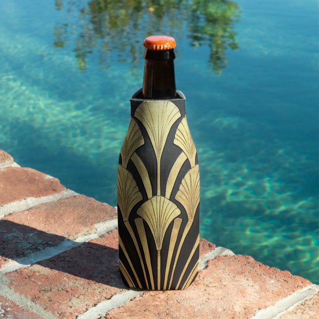 Black and Gold Art Deco Bottle Cooler (In Situ Pool)