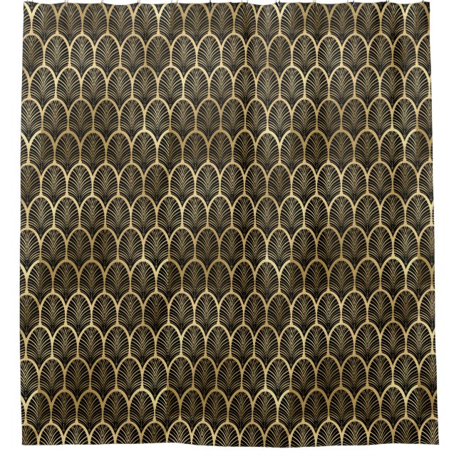 Black and Gold Art Deco Gatsby Pattern (Front)