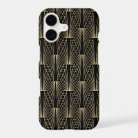 Black and gold art-deco pattern