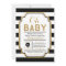 Black And Gold Baby Shower Invitation