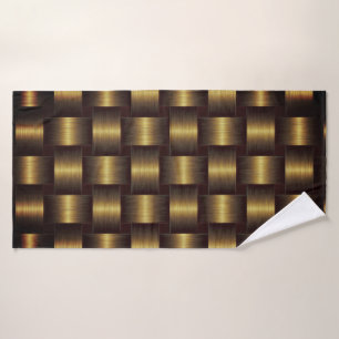 Black and Gold Bath Towel