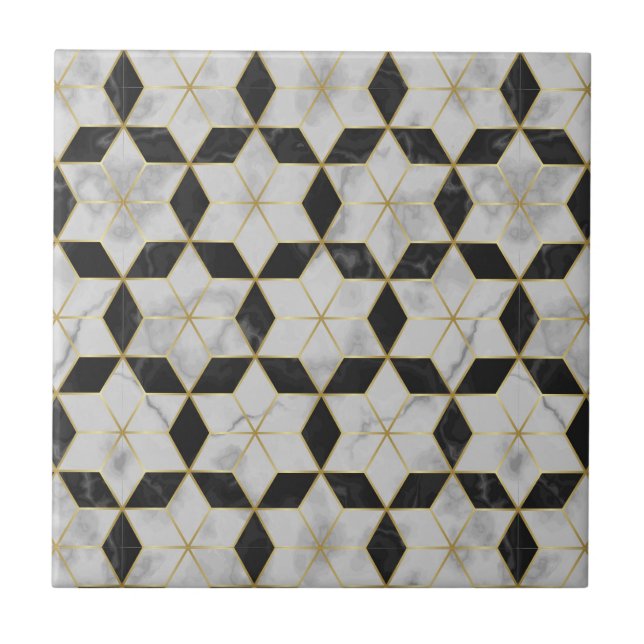 Black and gold Bathroom wall tiles (Front)
