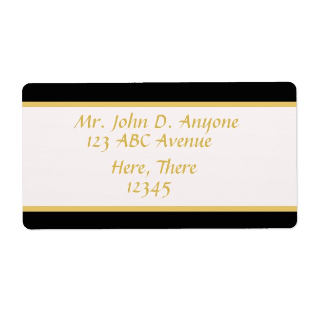Black and Gold Border (Front)