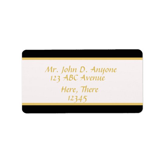 Black and Gold Border