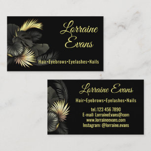 Black and Gold.  Business Card
