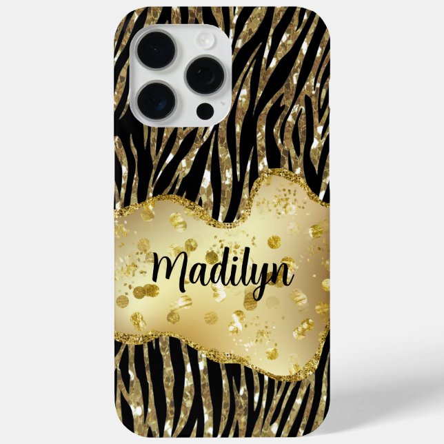 Black and Gold  Case-Mate iPhone Case (Back)