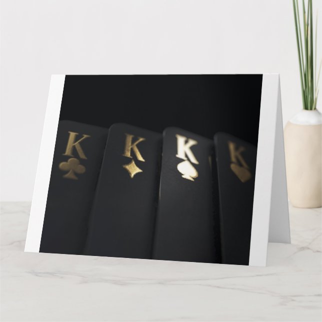 Black And Gold Casino Cards Kings (Front)
