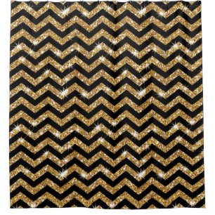 Black and Gold Chevron Pattern