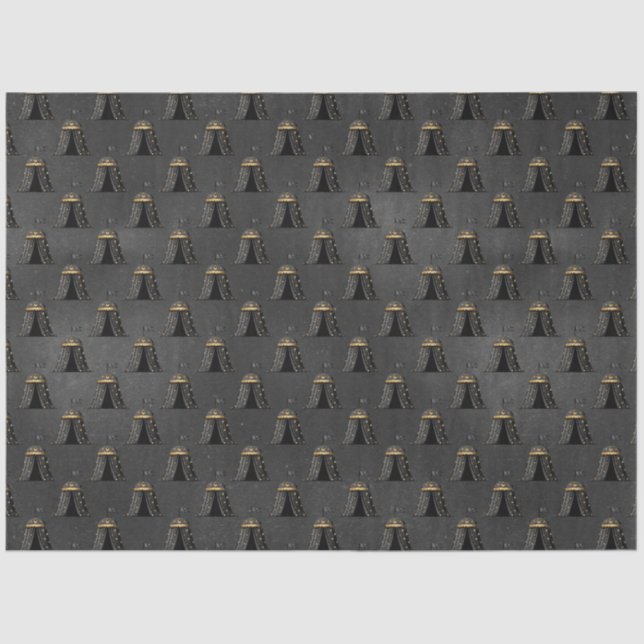 Black and Gold Circus Series Design 1 Tissue Paper (Front)