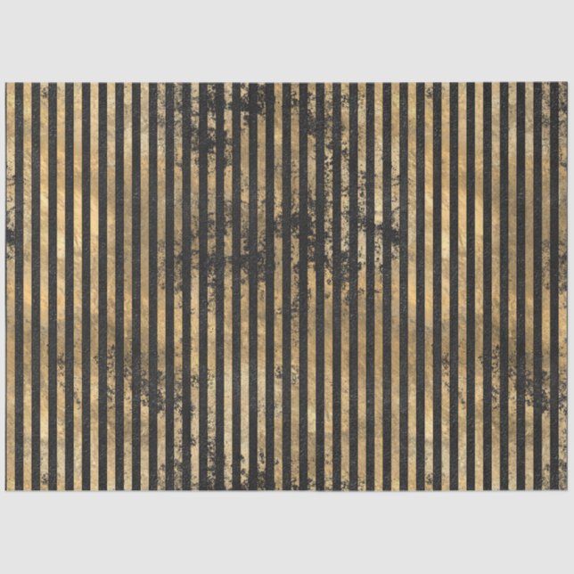 Black and Gold Circus Series Design 6 Tissue Paper (Front)