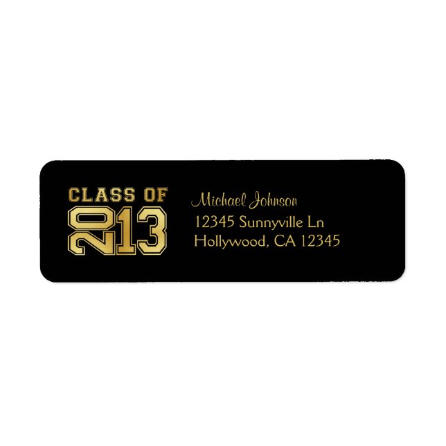 Black and Gold Class of 2013 (Front)