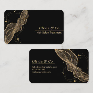 Black and Gold Classy Business Card