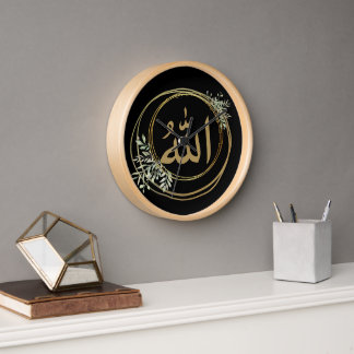 BLACK AND GOLD CLOCK