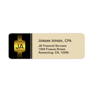 Black and Gold Coins Elegant CPA Accountant