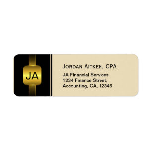 Black and Gold Coins Elegant CPA Accountant